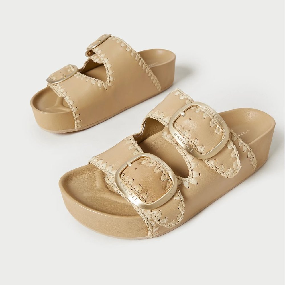 Loeffler Randall Theo Bisque/Cream Footbed Sandal